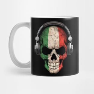 Dark Skull Deejay with Italian Flag Mug